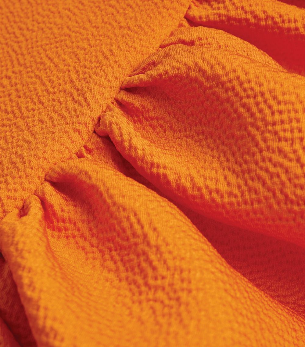 GALEN ORANGE VOLUMINOUS DRESS