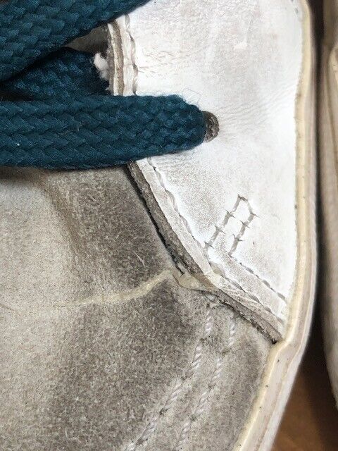 GOLDEN GOOSE Slide White Snakeskin Silver Glitter Star High Top Sneaker Shoe 37