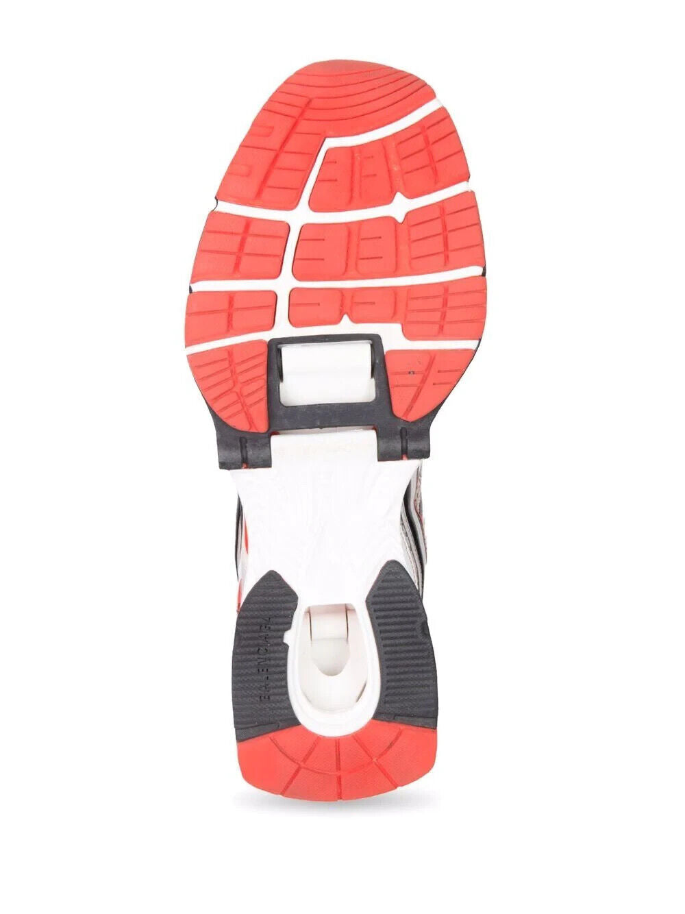 BALENCIAGA Men's X Pander White Silver Red Black Tricolor Lace Up Sneakers 46/12
