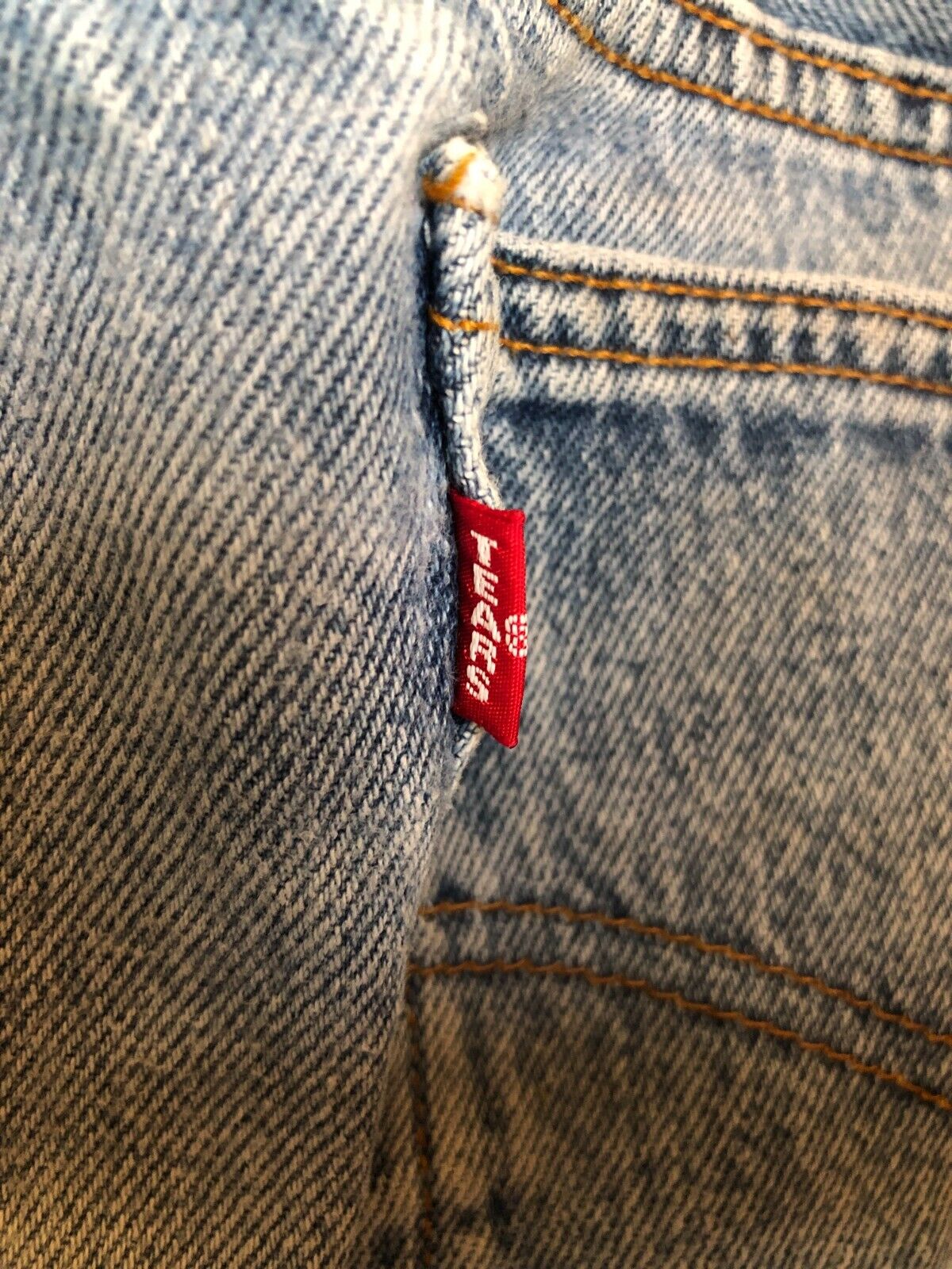 DENIM TEARS X LEVI'S Light Wash White Flower Print Straight Leg Denim Jean 30