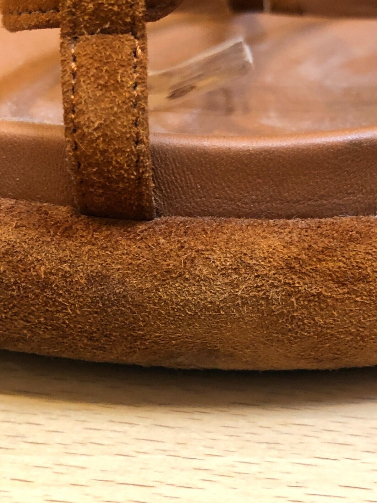 KHAITE Alba Brown Suede Leather Trimmed Strappy Tie Up Ankle Sandals 38.5