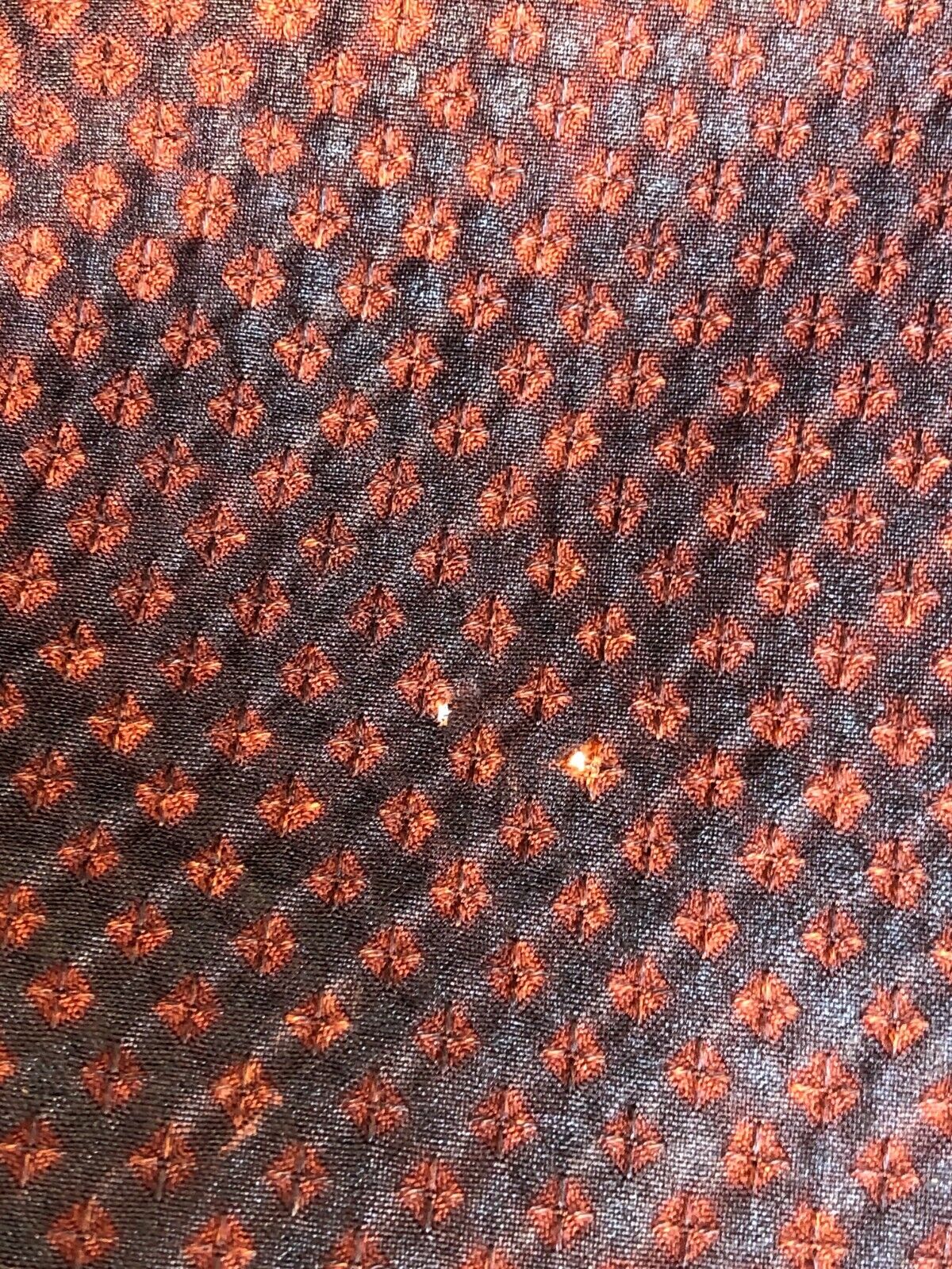 SOPHIE HONG Rare Dark Brown Orange Snakeskin Embossed Silk Lapel Jacket Coat L