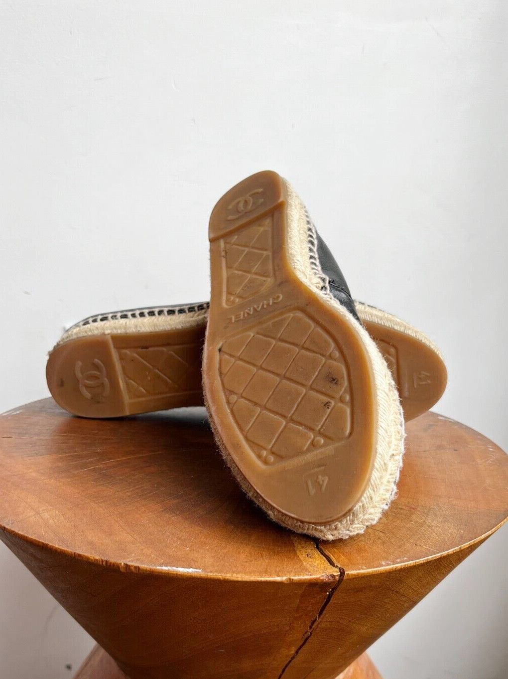 BLACK RAFFIA ESPADRILLES