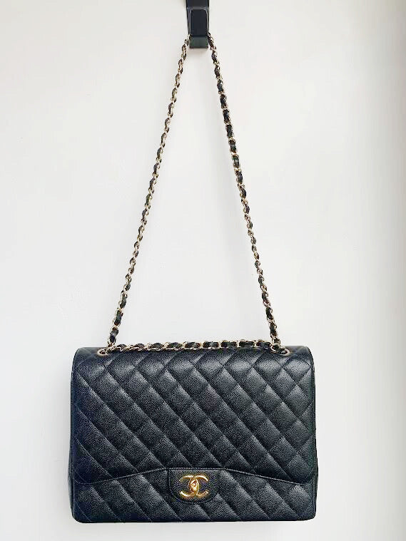 MAXI JUMBO DOUBLE FLAP PURSE