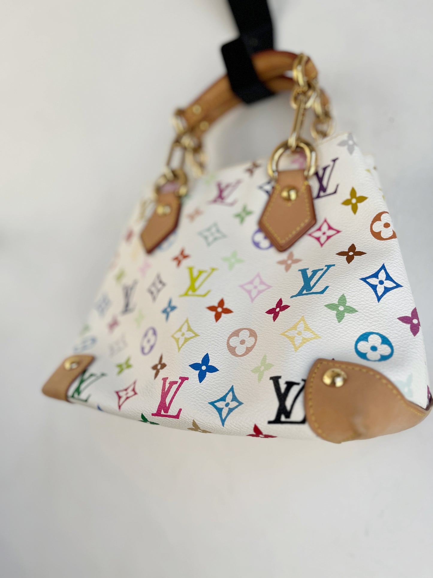 AUDRA WHITE MONOGRAM BAG