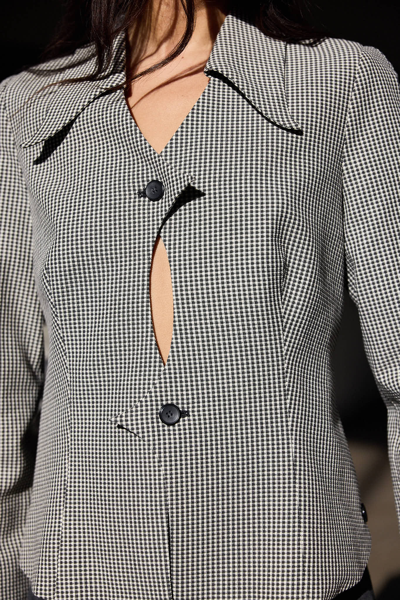 J. KIM HOUNDSTOOTH JACKET