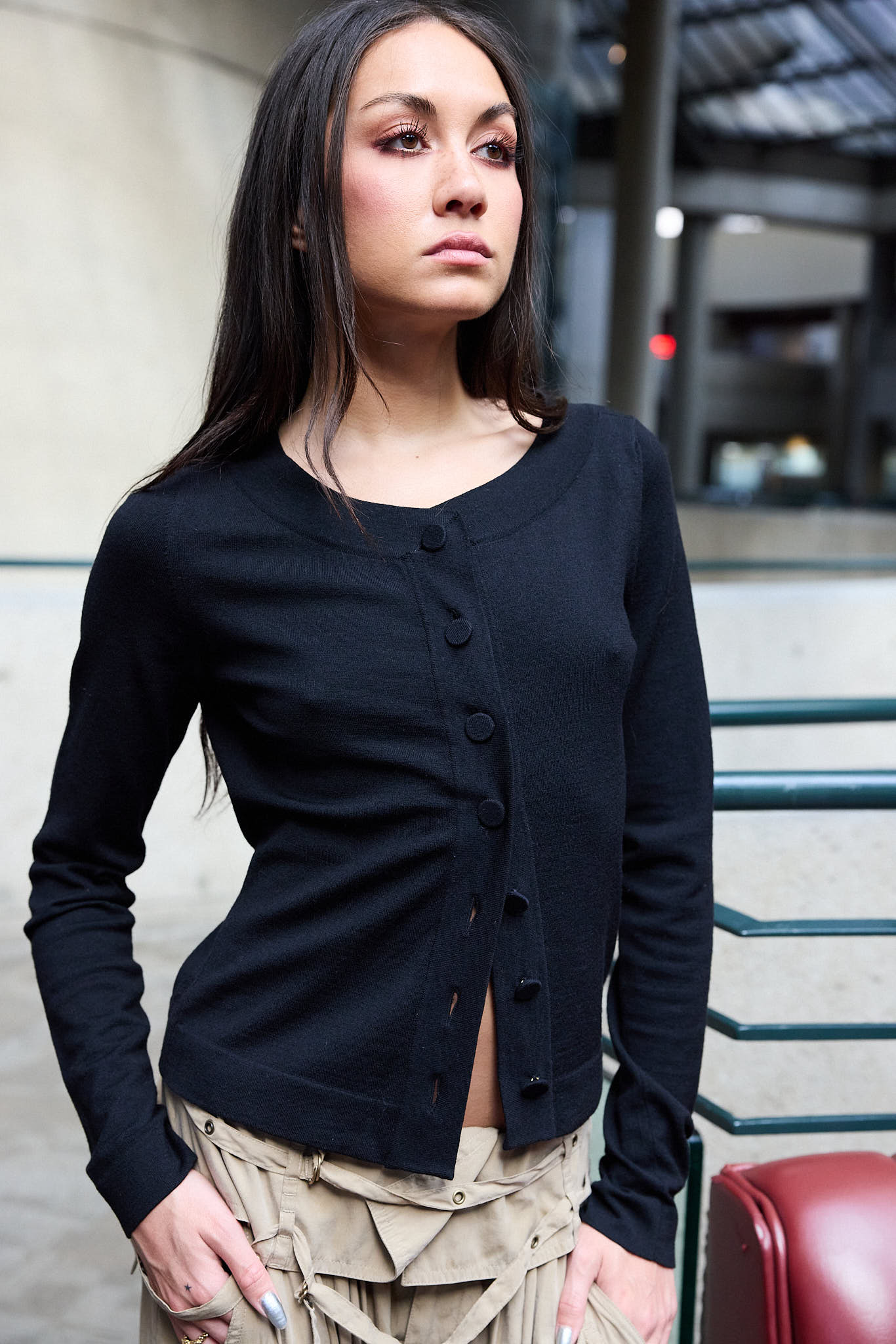 ALAIA VINTAGE WOOL CARDIGAN
