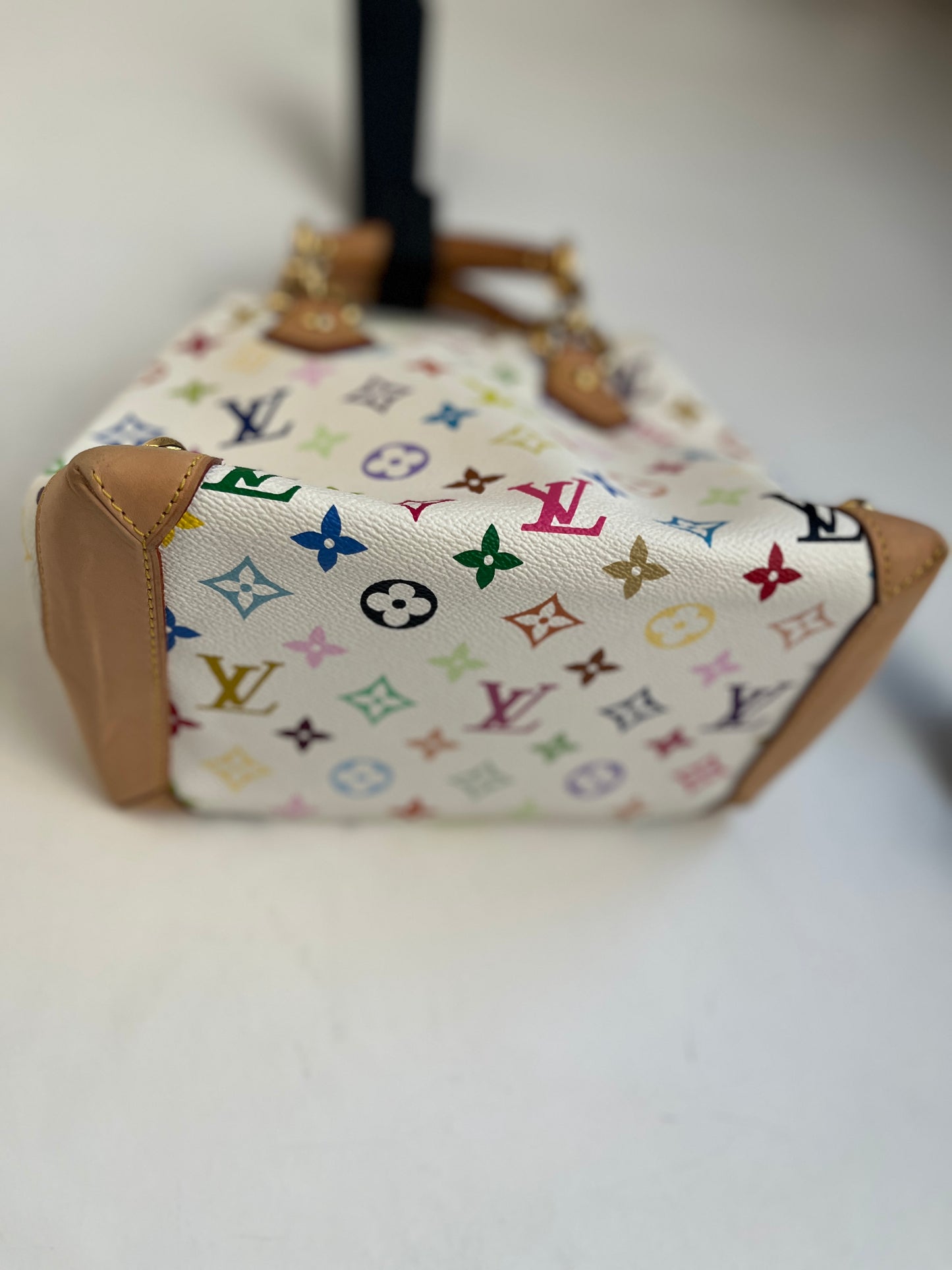 AUDRA WHITE MONOGRAM BAG