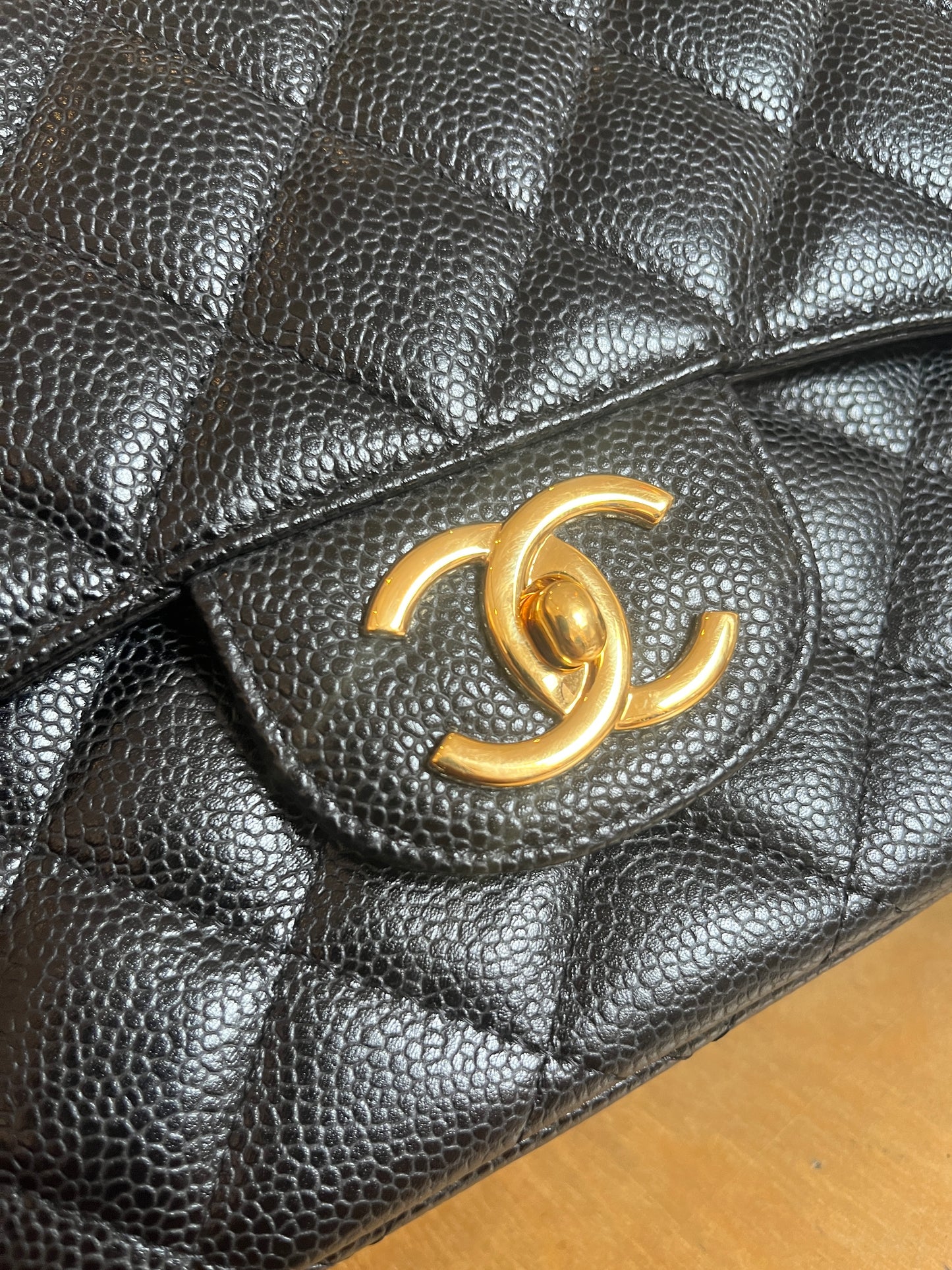 MAXI JUMBO DOUBLE FLAP PURSE