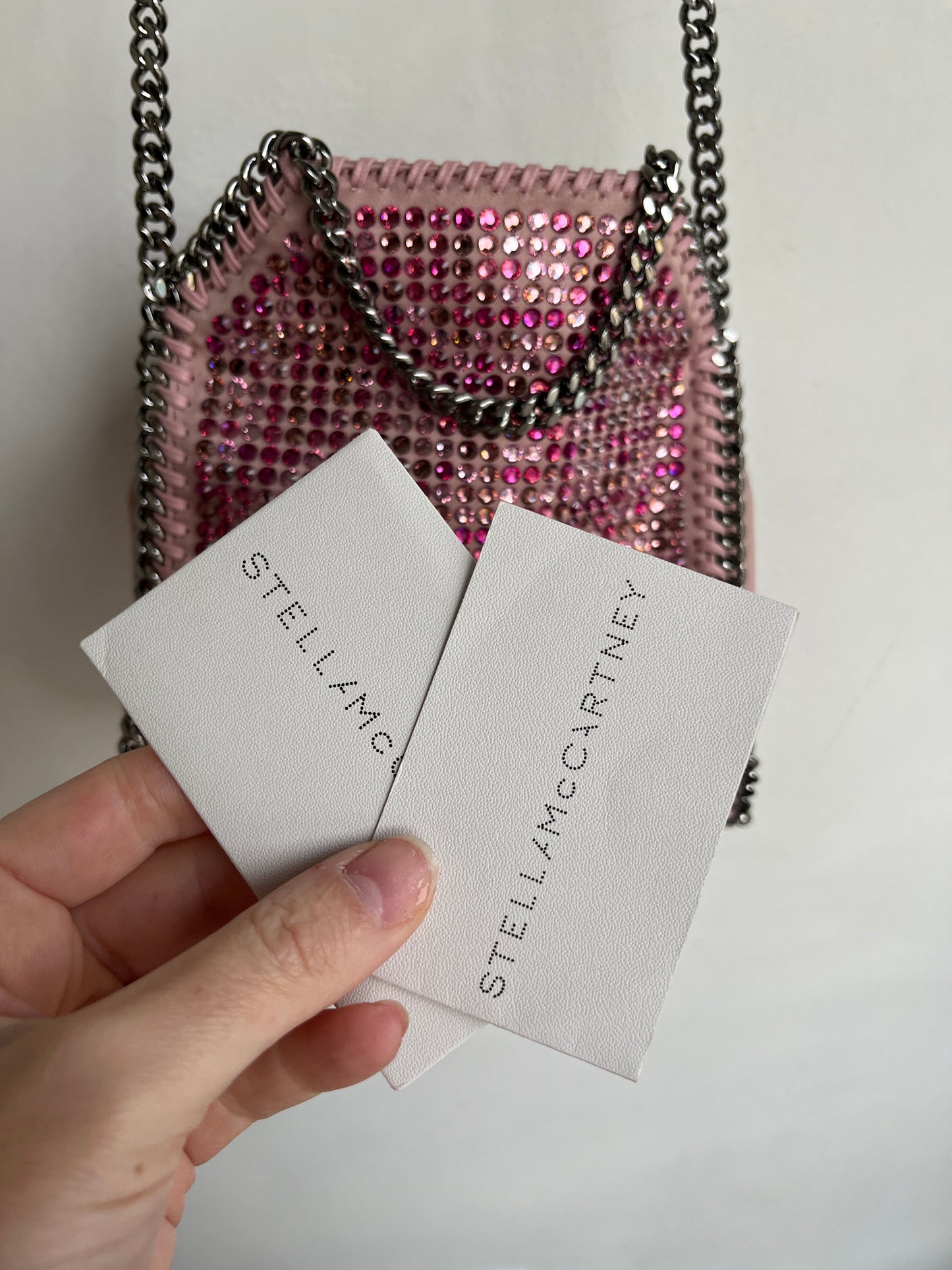 FALABELLA TINY CRSYTAL TOTE BAG W/ TAGS
