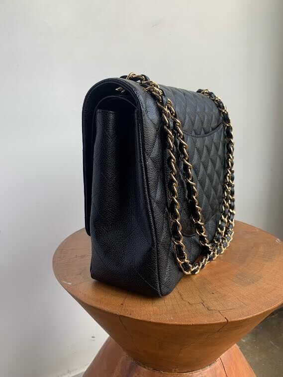 MAXI JUMBO DOUBLE FLAP PURSE