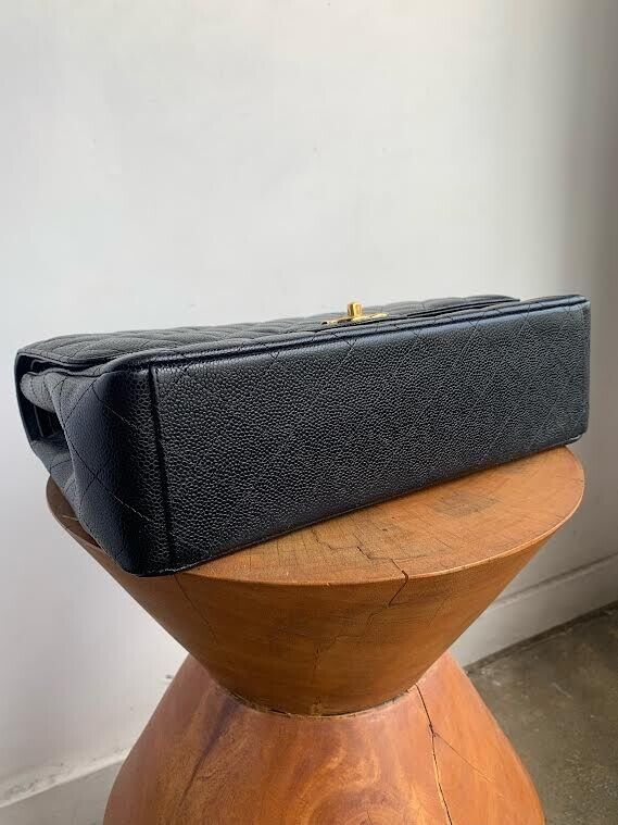 MAXI JUMBO DOUBLE FLAP PURSE