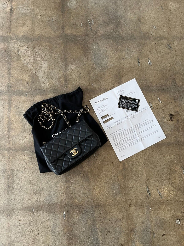 2019 BLACK CLASSIC DOUBLE FLAP BAG