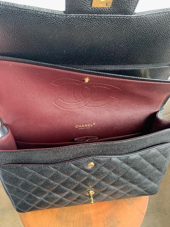 MAXI JUMBO DOUBLE FLAP PURSE