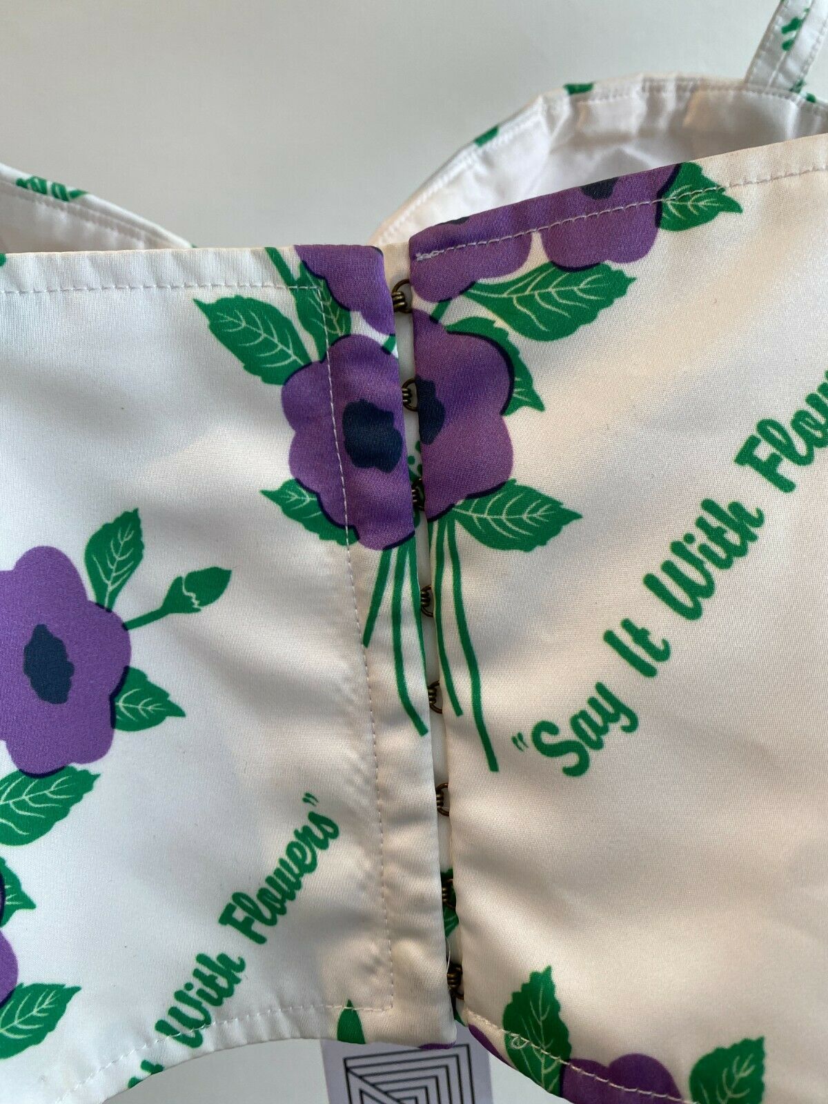 PINTUCKED BUSTIER W TAGS