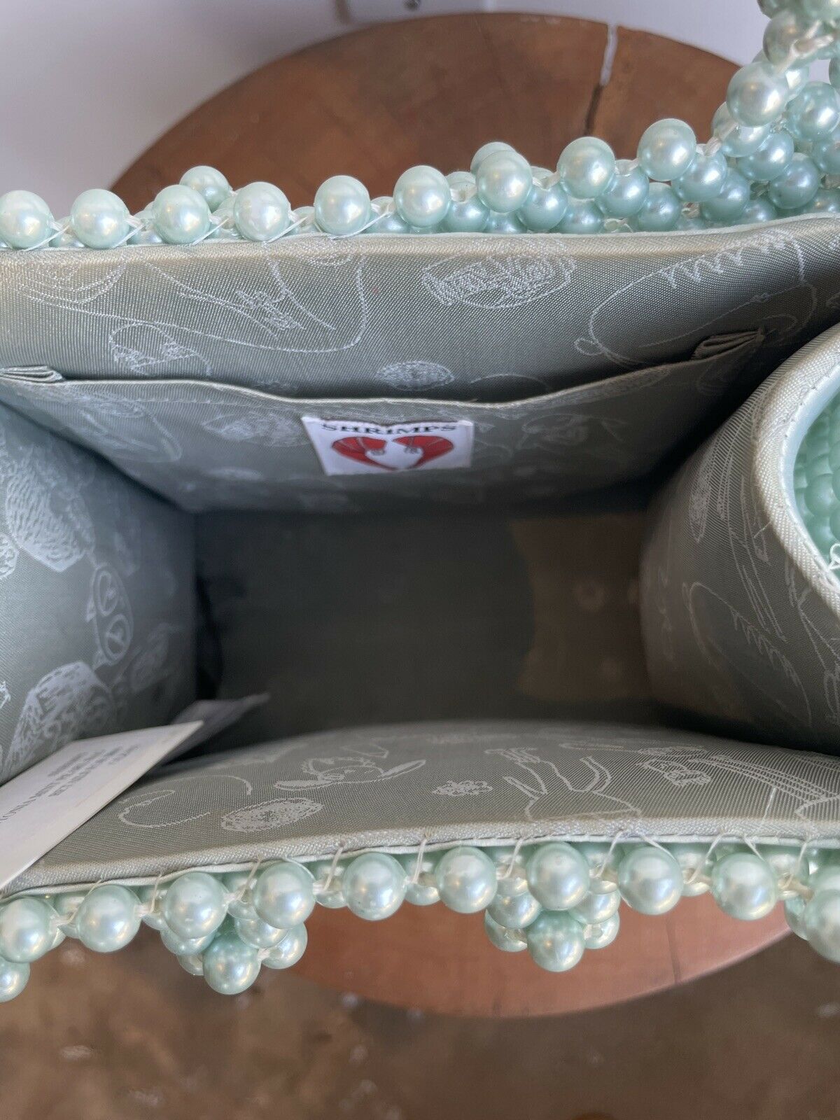 ANTONIA MINT PEARL BAG