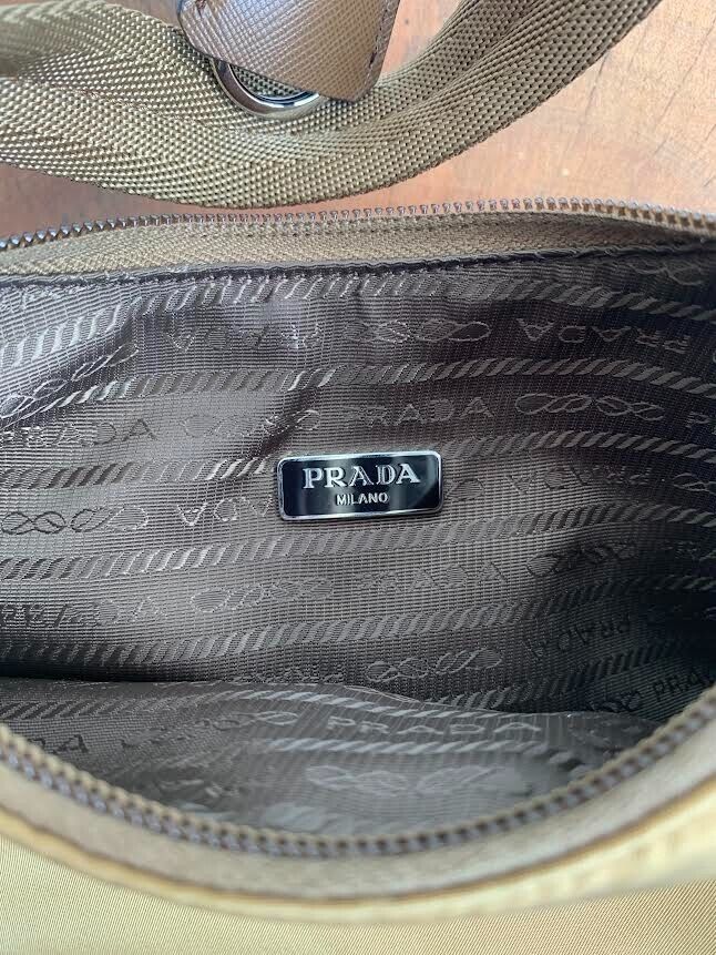 PRADA Tessuto Tan Re-Nylon Re-Edition 2000 Mini Bag Purse