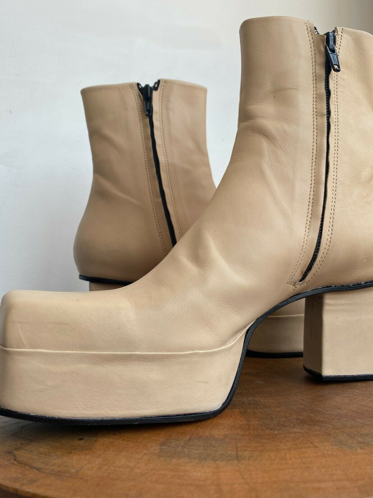 BORDER PLATFORM ANKLE BOOT