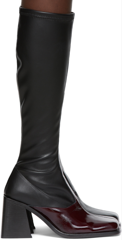 【関税込み】Justine Clenquet ブラック Eddie ロングブーツ Justine Clenquet SSENSE Exclusive Black Eddie Tall Boots