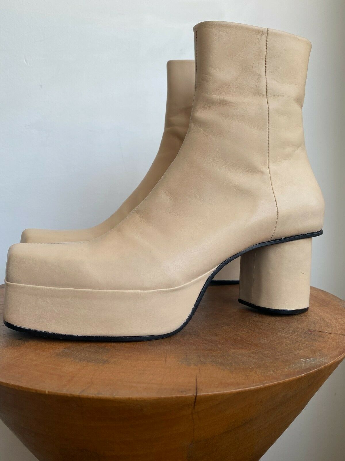 BORDER PLATFORM ANKLE BOOT