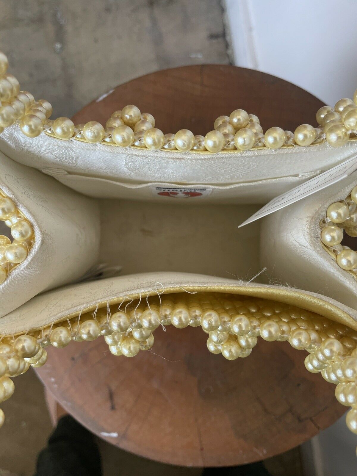 ANTONIA CREAM PEARL BAG
