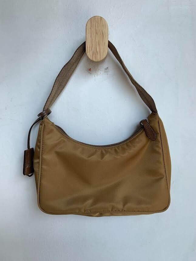PRADA Tessuto Tan Re-Nylon Re-Edition 2000 Mini Bag Purse