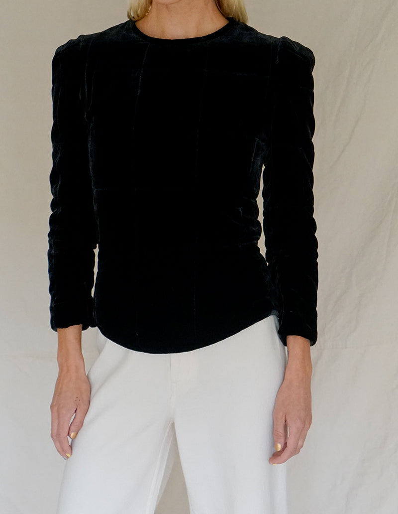 TULINE VELVET BLOUSE