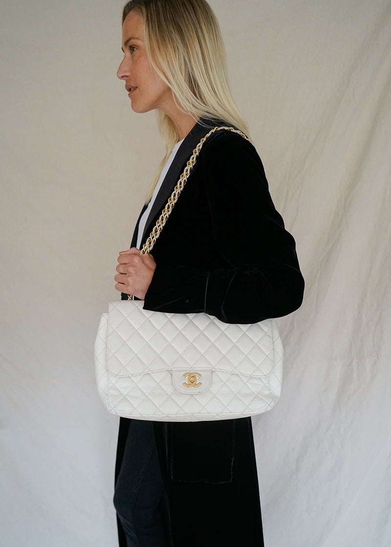 CLASSIC CAVIAR SINGLE FLAP BAG