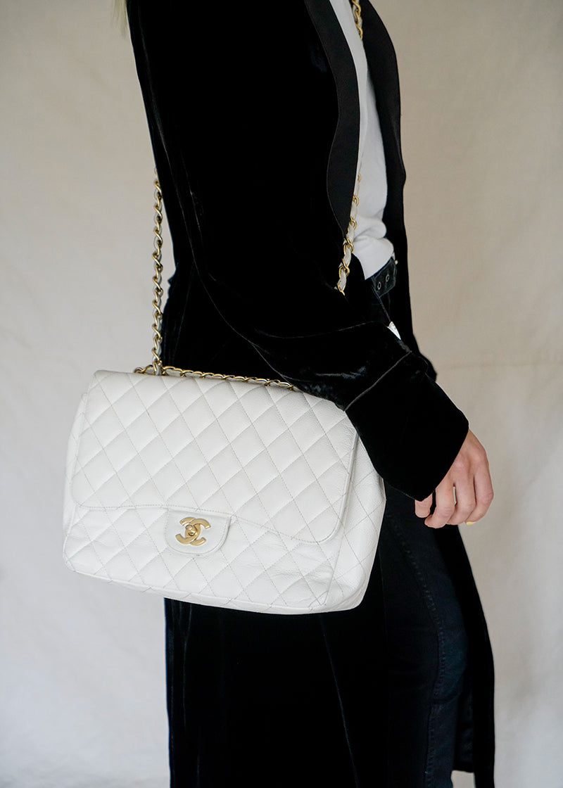 CLASSIC CAVIAR SINGLE FLAP BAG