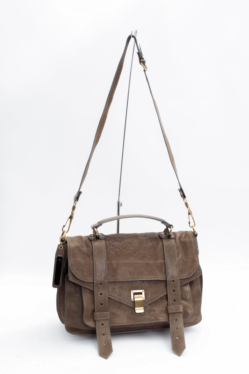 MEDIUM TAUPE PS1 BAG