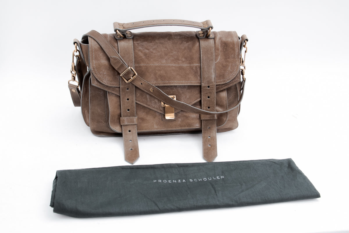 MEDIUM TAUPE PS1 BAG