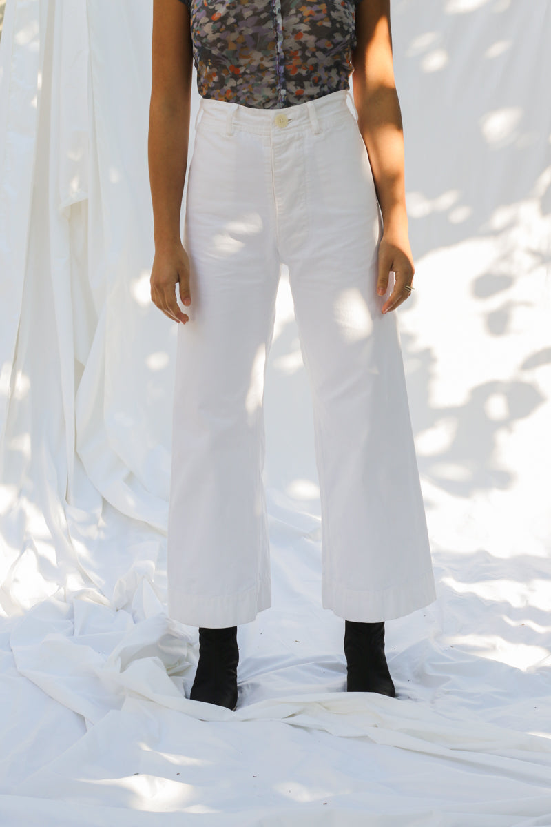 WHITE SAILOR PANT