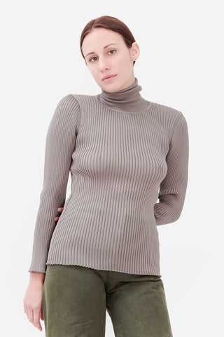 RIBBED OPEN BACK SWEATER