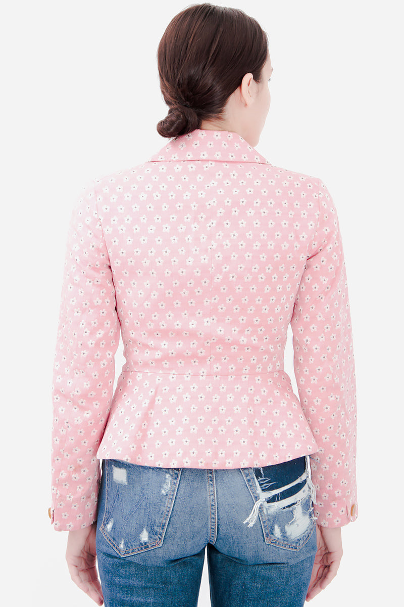FLORAL PRINT VINTAGE BLAZER