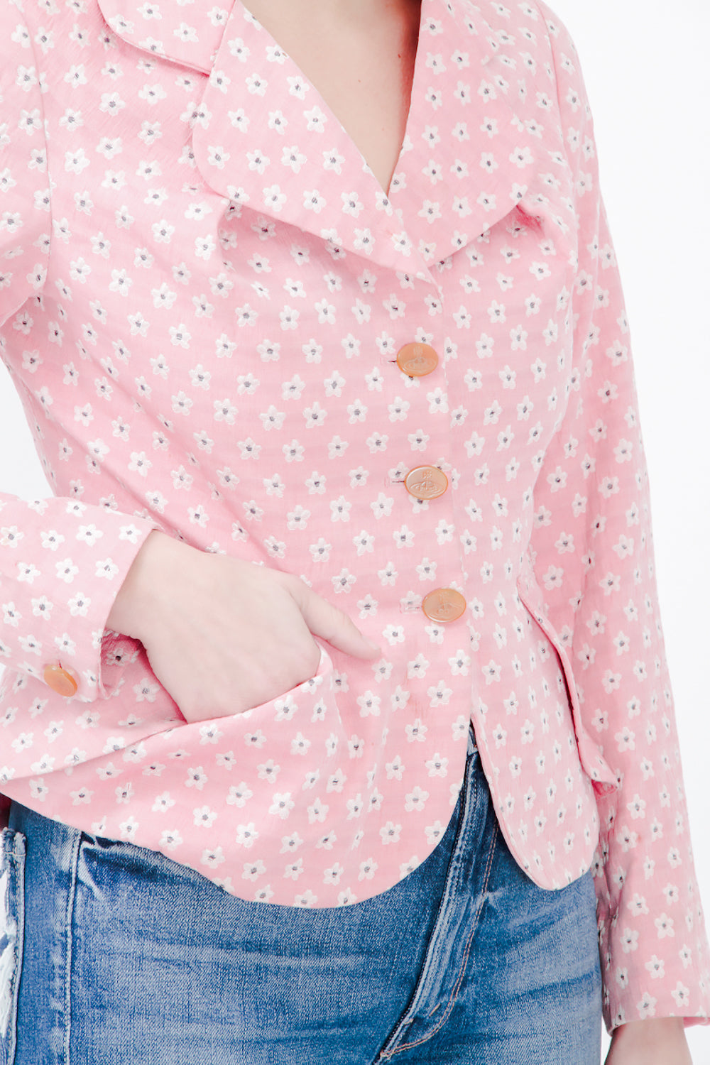 FLORAL PRINT VINTAGE BLAZER