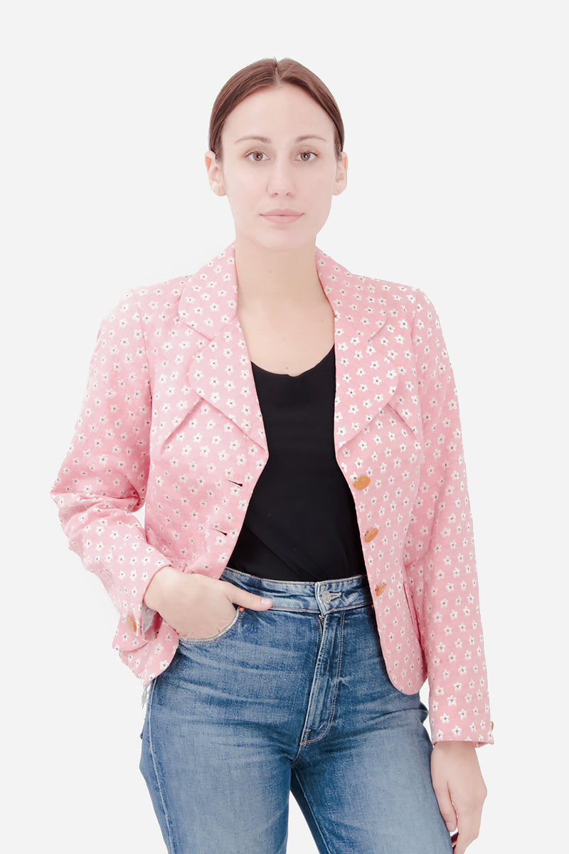 FLORAL PRINT VINTAGE BLAZER