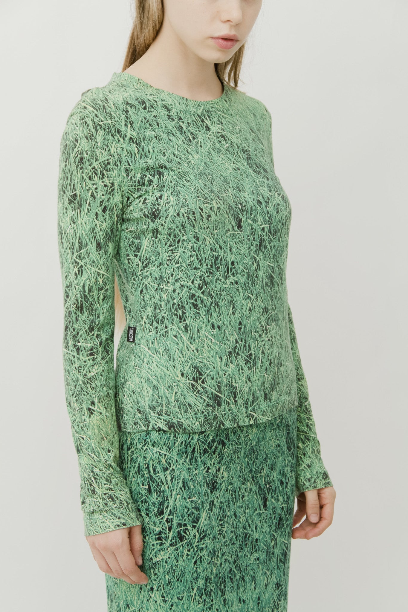 VINTAGE GRASS PRINT TWO PIECE SET