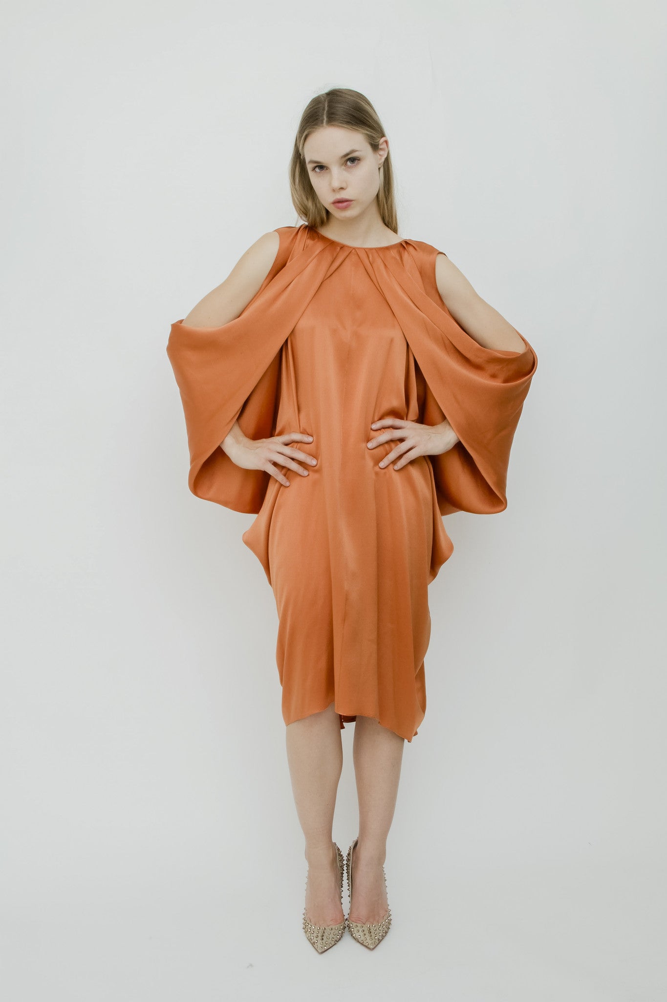 VINTAGE DRAPED DRESS