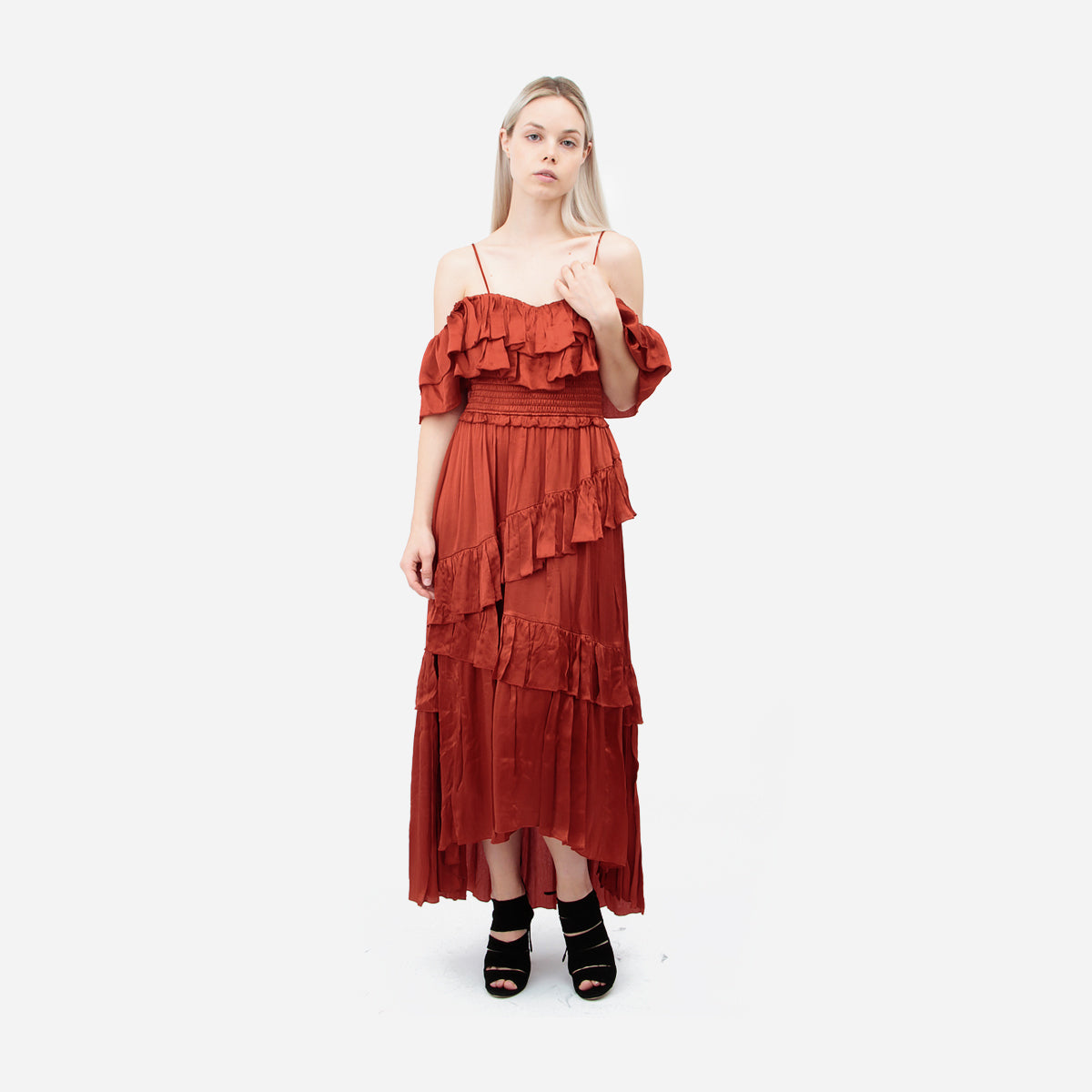 LOUISA CRIMSON DRESS