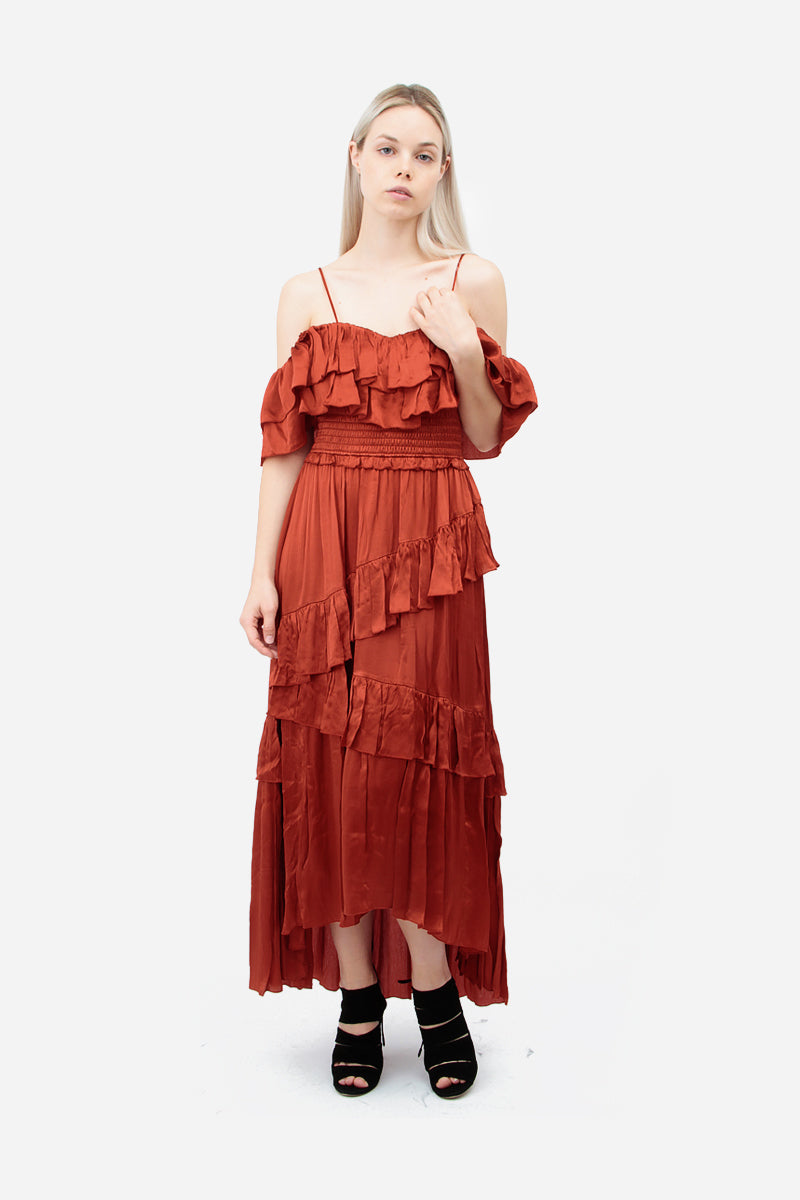 LOUISA CRIMSON DRESS