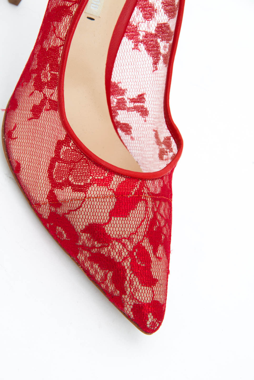RED LACE STILETTOS