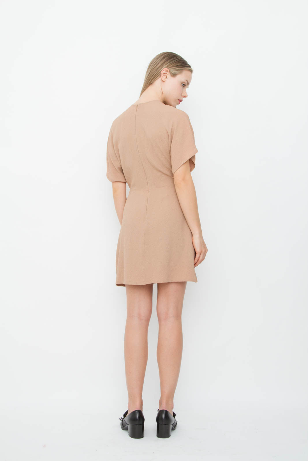 GOLDA TAUPE MINI DRESS