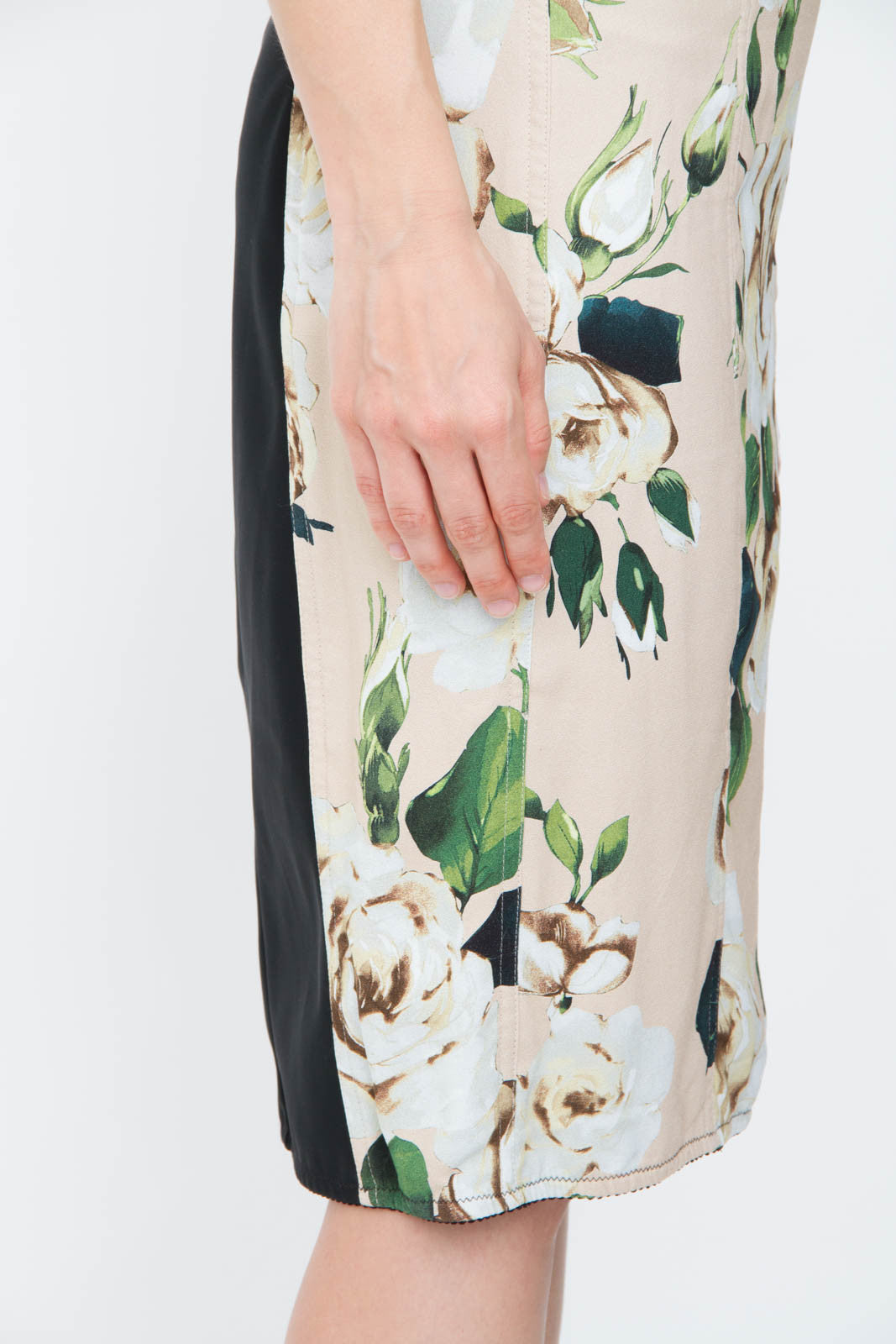 DUSTY PINK FLORAL PRINT DRESS