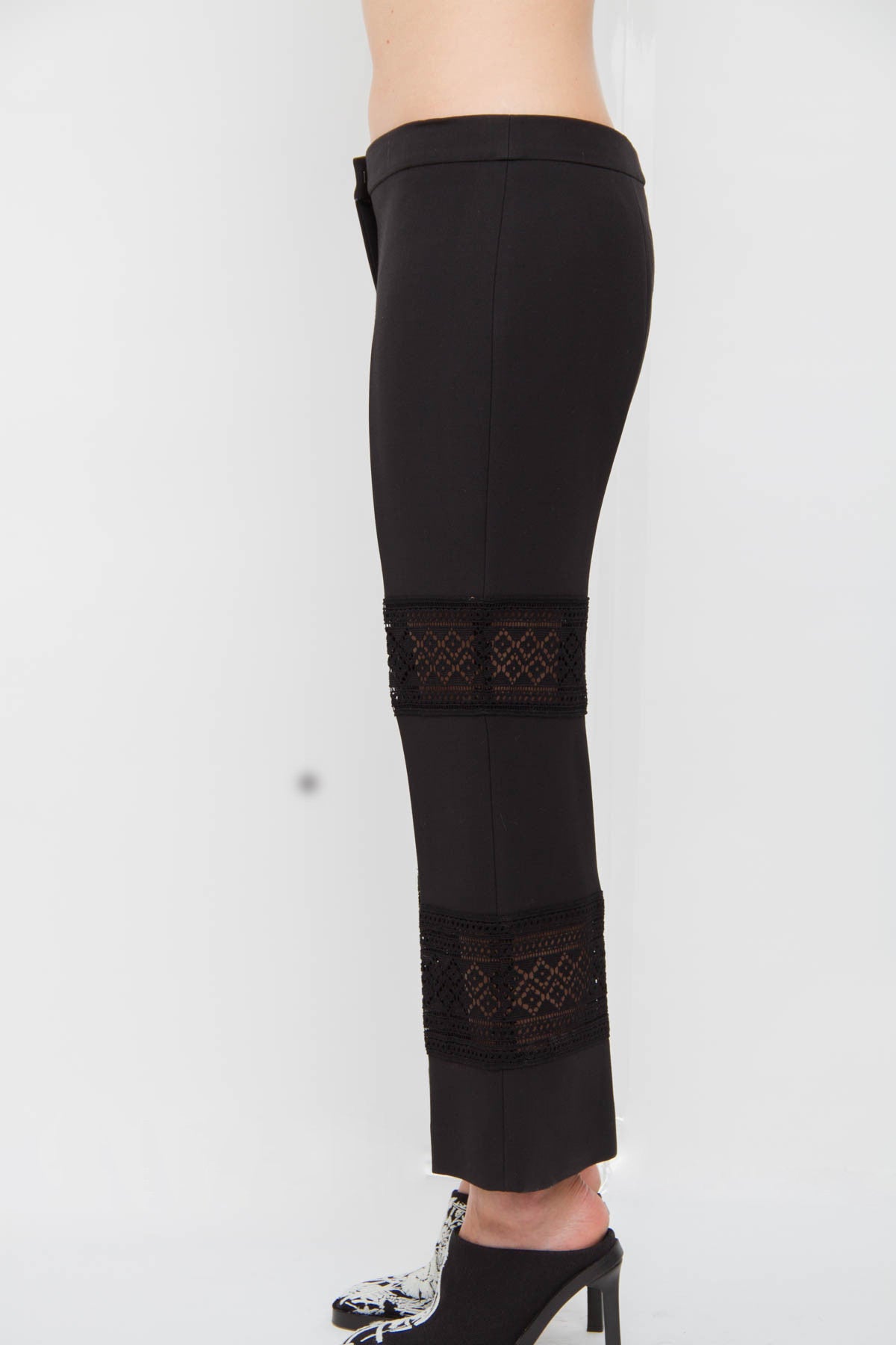 LACE INSET TROUSERS