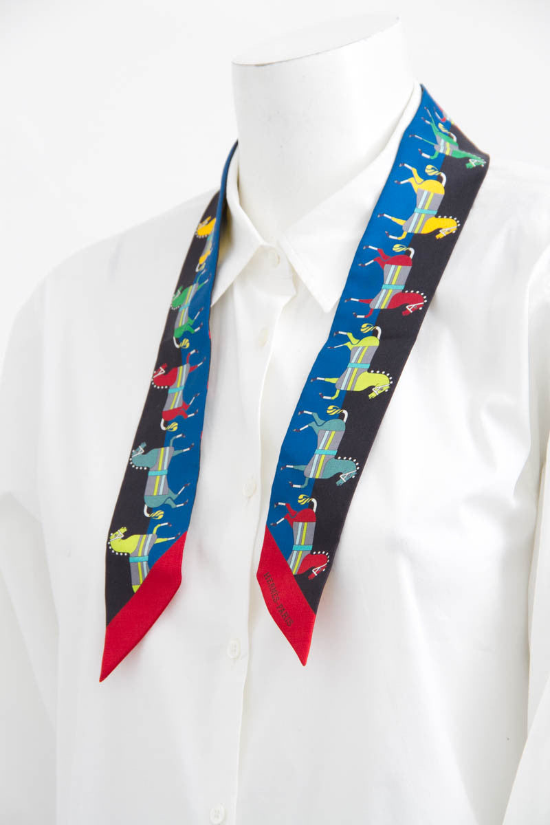 HORSE PRINT TWILLY SCARF