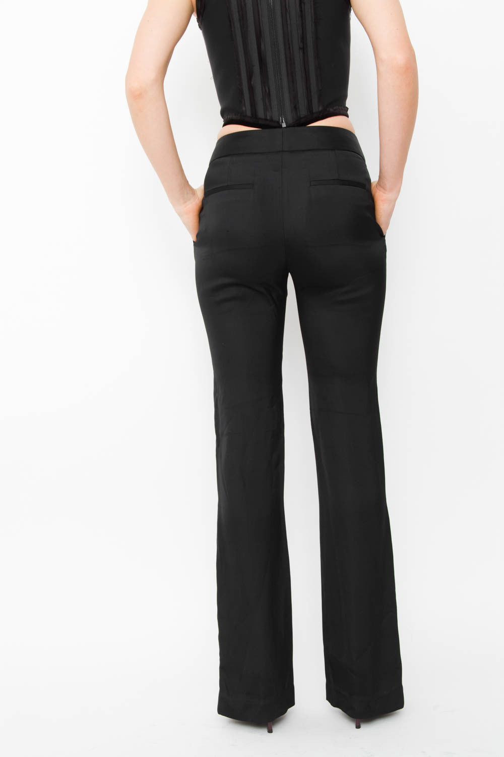 SLIT FLARE TROUSERS