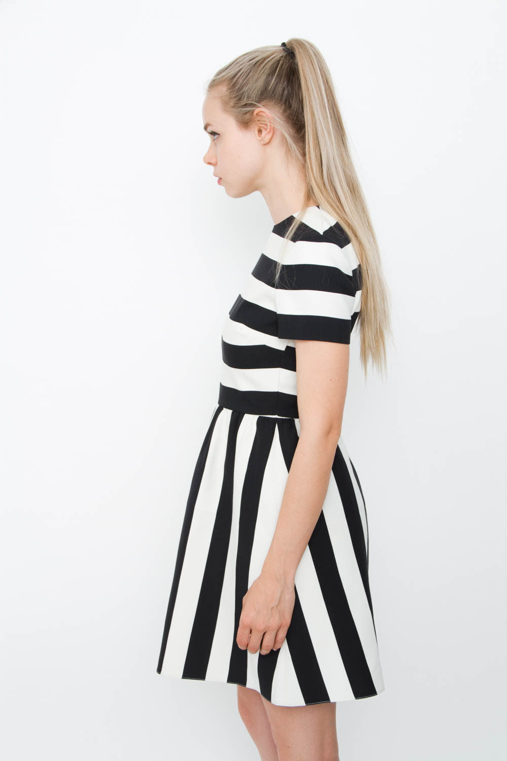 STRIPE COCKTAIL DRESS