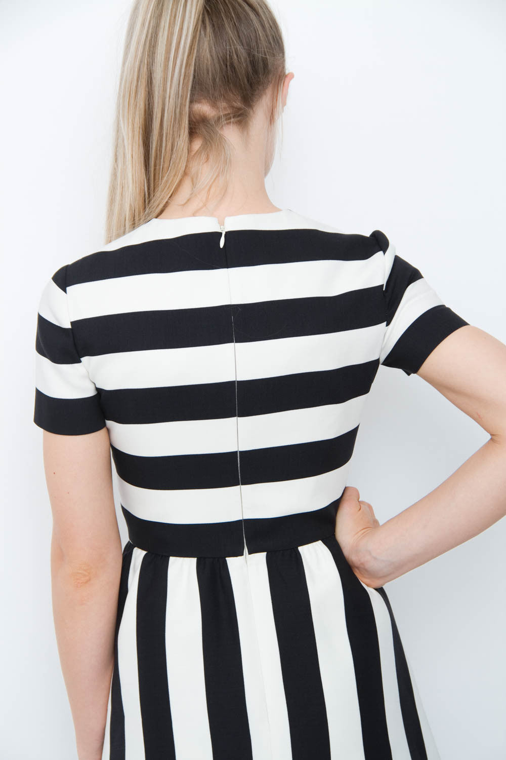 STRIPE COCKTAIL DRESS