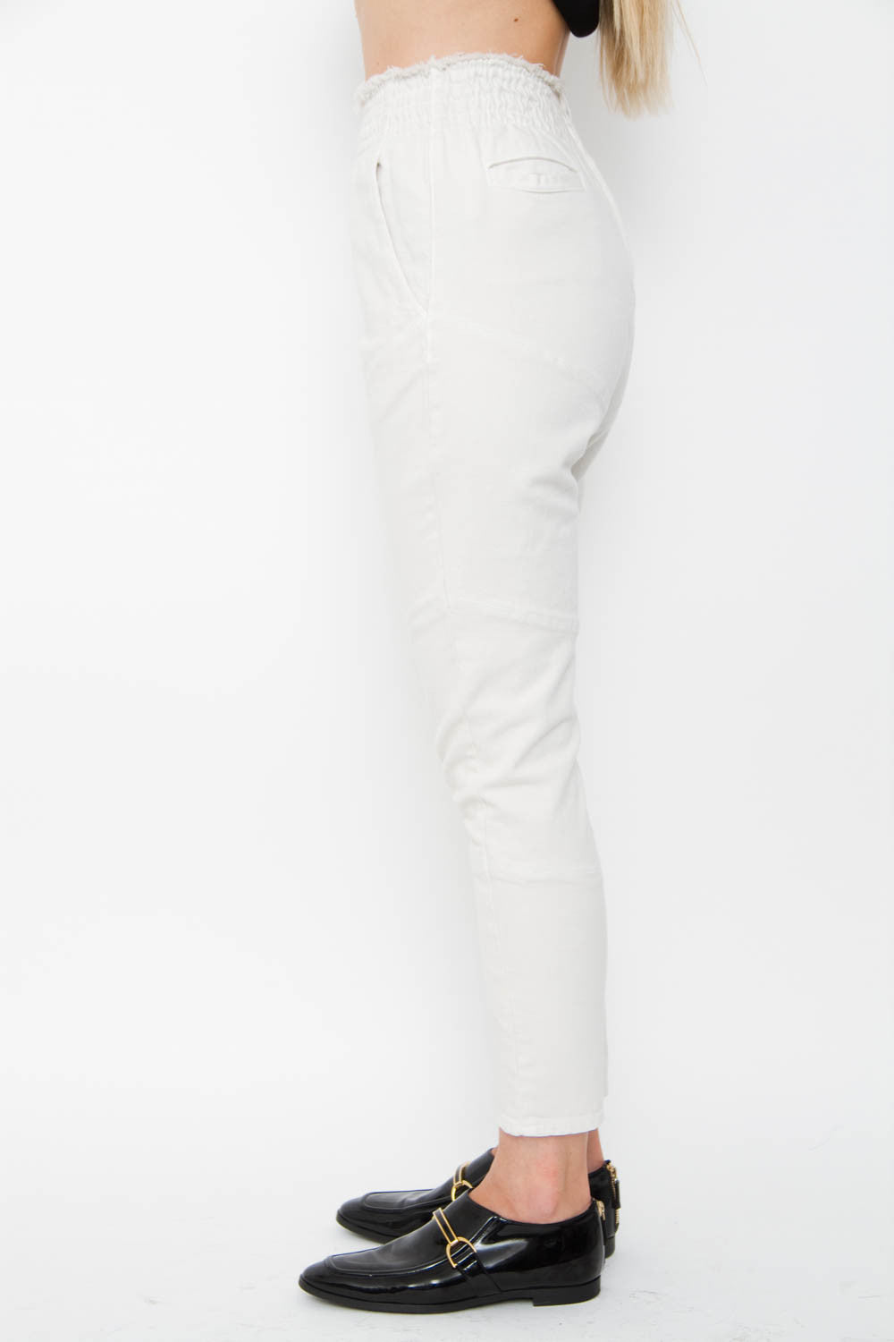 IVORY CANVAS PANTS