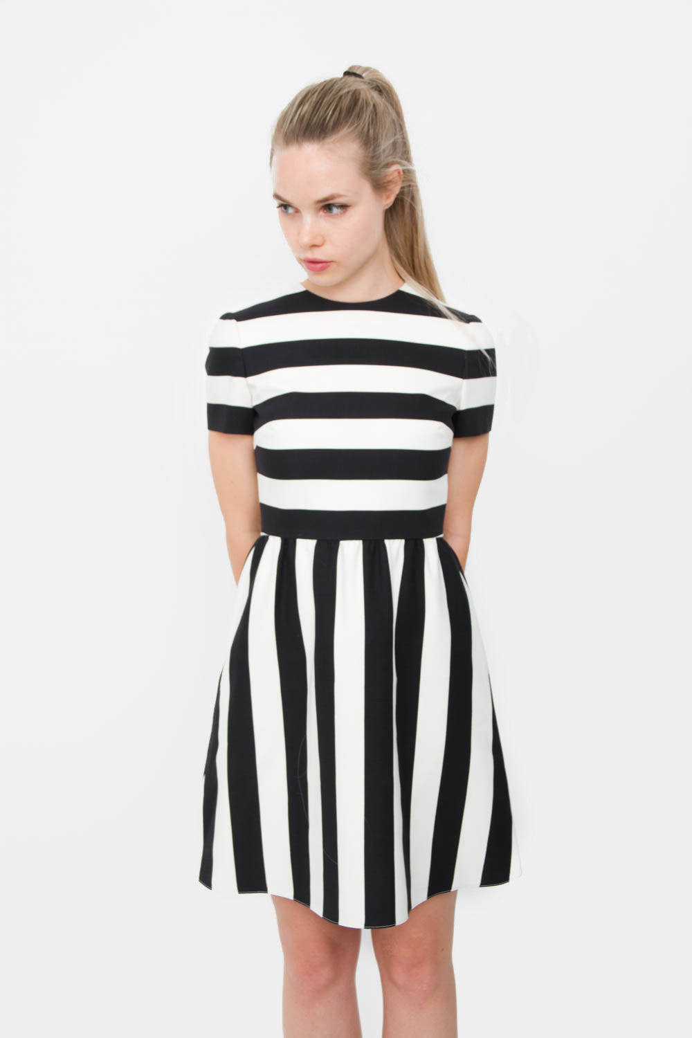 STRIPE COCKTAIL DRESS